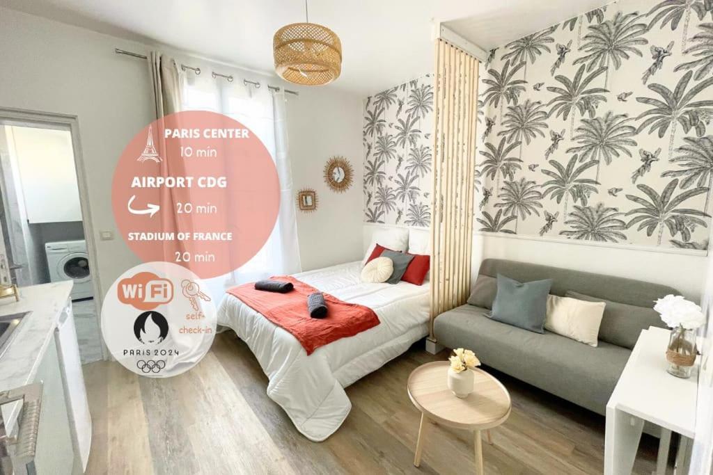 Studio 10Min Paris Centre I Cdg Drancy Extérieur photo